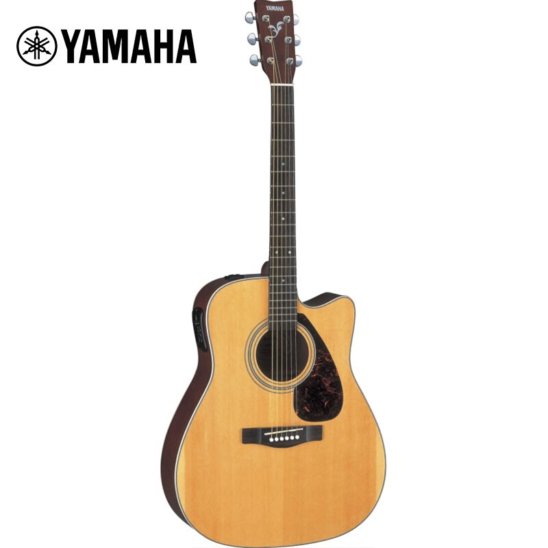 雅马哈(YAMAHA)FX370C 电箱款 云杉木初学者入门民谣吉他 缺角吉它 41英寸原木色